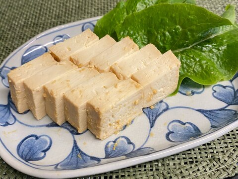 おつまみに❣️生姜風味の木綿豆腐の味噌漬け